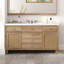 Meuble-lavabo de 60 po avec lavabo SMC, grande armoire de rangement moderne avec tiroirs à fermeture en douceur et portes en rotin, boutons en métal argenté et 5 pieds en pin, naturel-1481894263