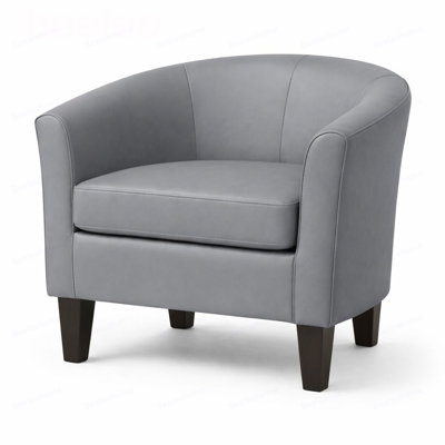 Faux Leather Accent Chair