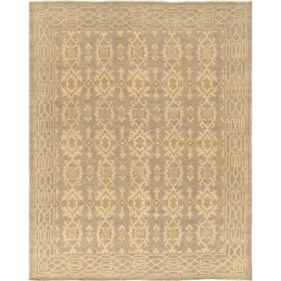 Croydon Geometric Area Rug in Light Gray