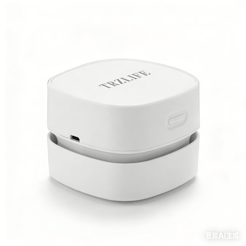 TRZLIFE Desk Vacuum Cleaner, Rechargeable and Durable Mini Table Vacuum Cleaner Must-Have Office Desk Accessory Sucks up Tiny Items and Crumbs from Desktop Drawer Countertop Ideal as a Holiday Gift