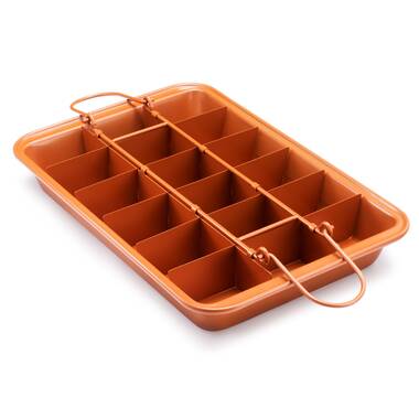 Gotham Steel Copper Non-Stick Rectangular Baking Tray - Oven Safe