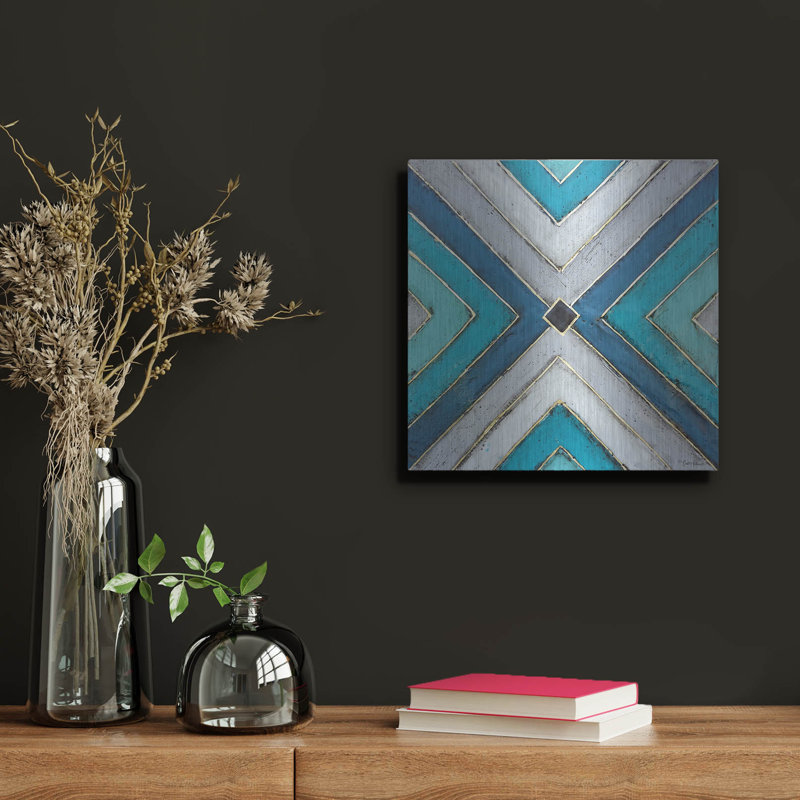 Art géométrique luxueux «Geometric Common Ground» par Britt «Geometric Common Ground» par Britt Hallowell