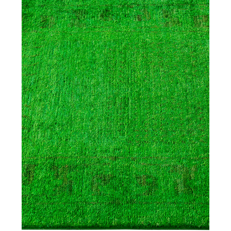 Overdyed One-of-a-Kind 2' 4" X 14' 0" Hand Knotted Area Rug