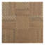 Carreau de mosaïque murale en bois de vieux bateau l 11 7/8 po x H 11 7/8 po x P 1/2 po