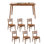 Simple solid wood ash wood solid dining table sets