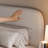 Bensu Platform Bed Frame, Cloud Collection with Boucle Upholstery & Rounded Headboard, Thickened Footboard-1364679764-1364679771