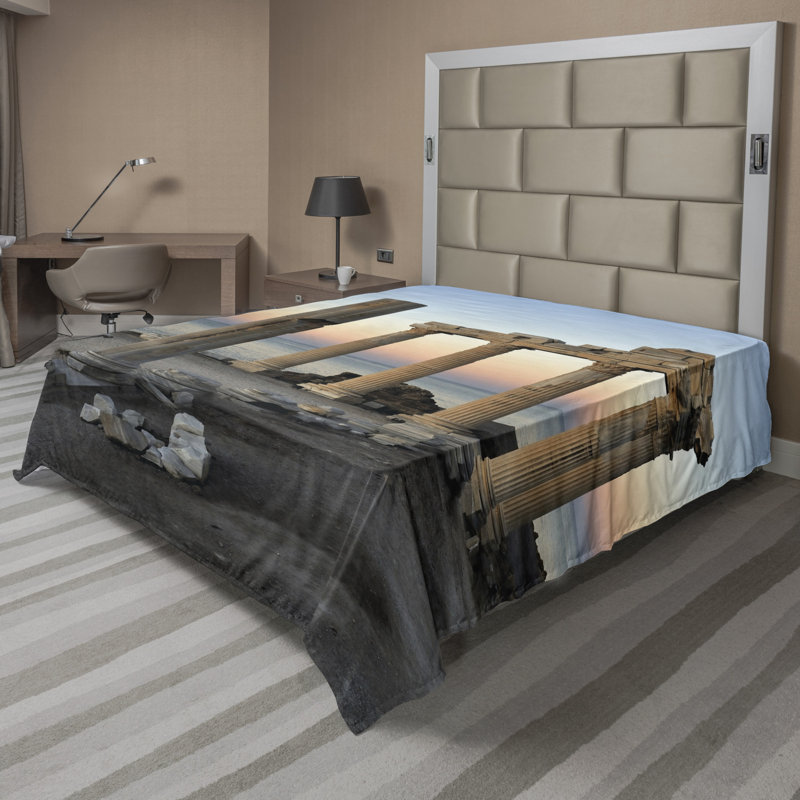 Microfiber No Pattern And Not Solid Color Flat Sheet, California King Flat Sheet