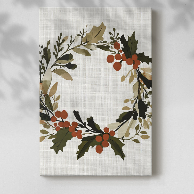 Art des Fêtes de Noël - Toile tendue avec châssis CMX, H 18 po x l 12 po