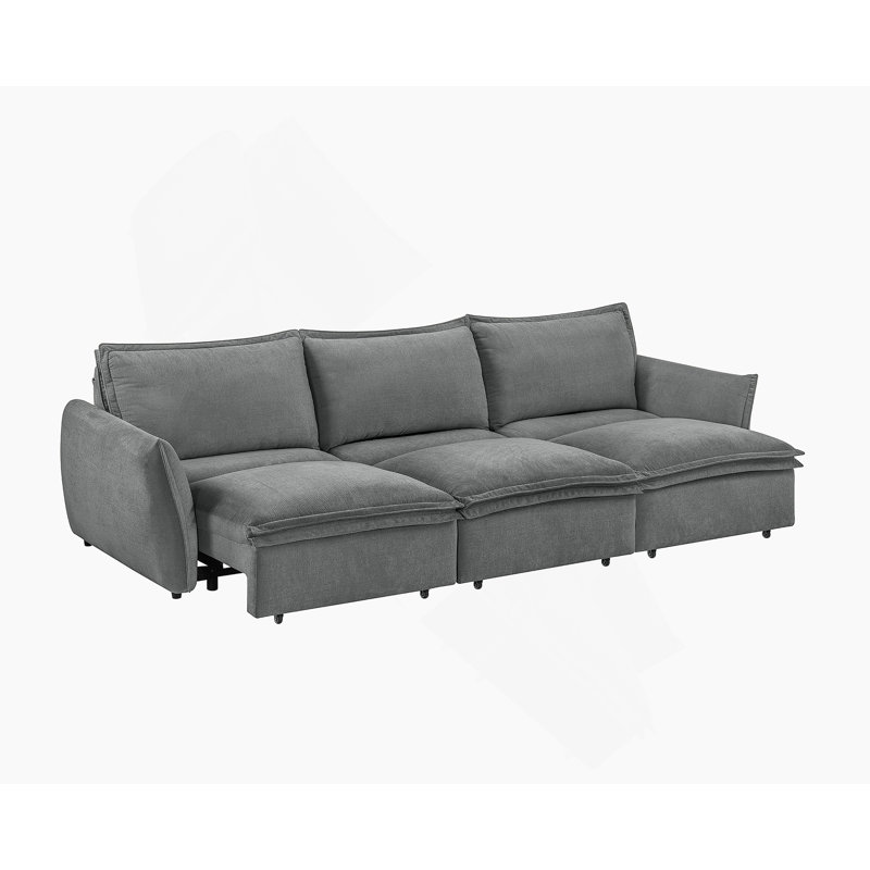 Power Sofa With Sleeper Function, Featuring Comfortable Cushions And Sturdy Inner Frame For Relaxing And Sleeping Needs