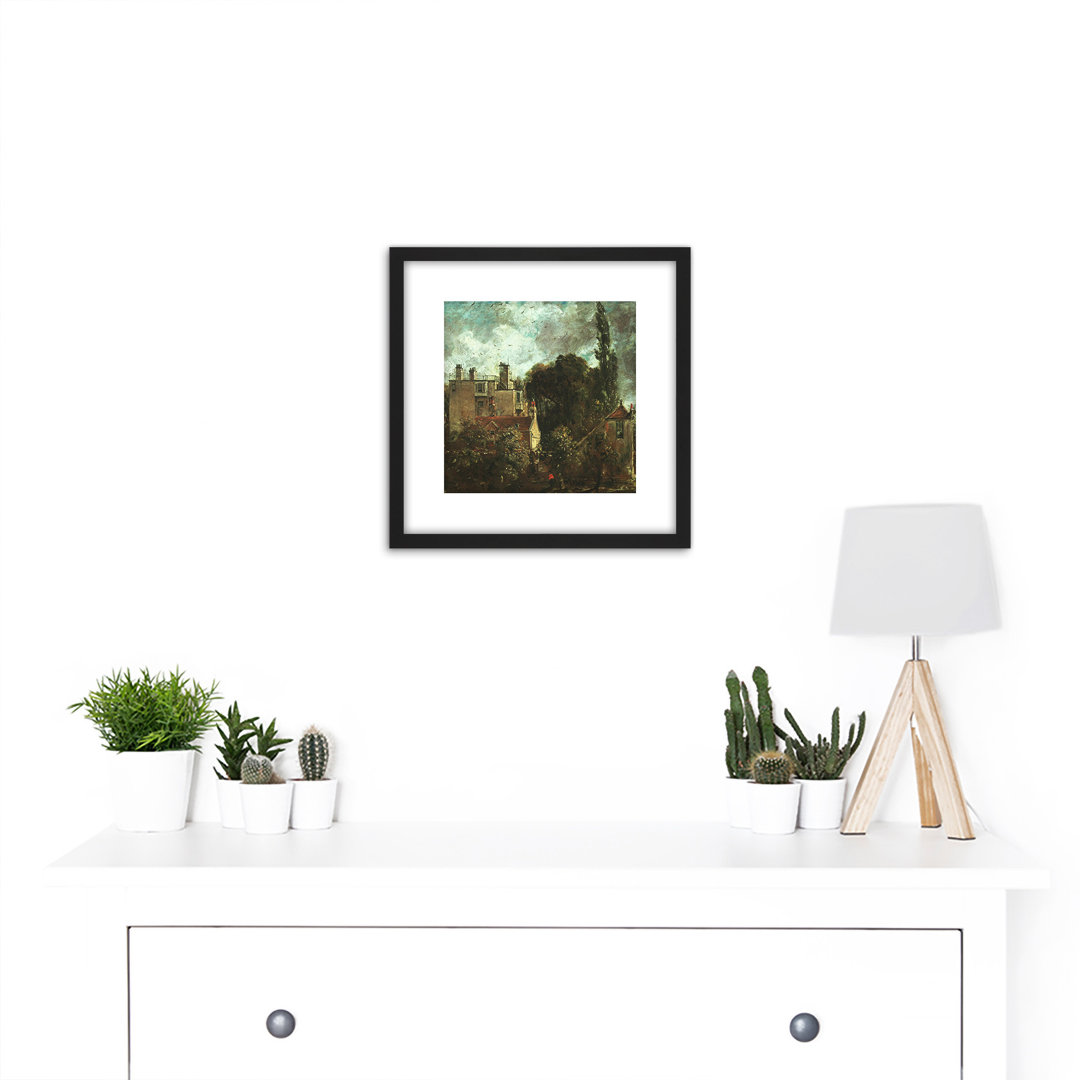 John Constable The Grove Or The Admirals House In Hampstead by John Constable - Single Picture Frame Painting