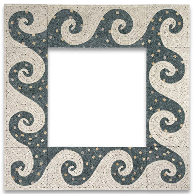 Carreau de mosaïque en marbre 6 po x 14 po