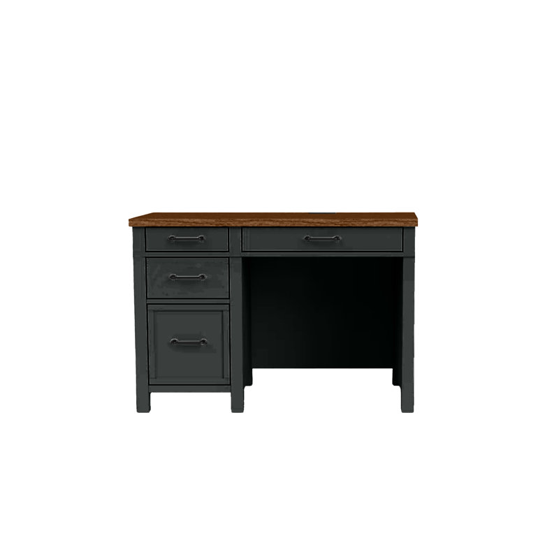 Bureau d'ordinateur moderne à deux tons, Gris