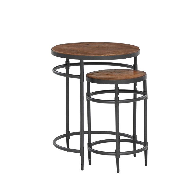 Yazlen Solid Wood Top End Table