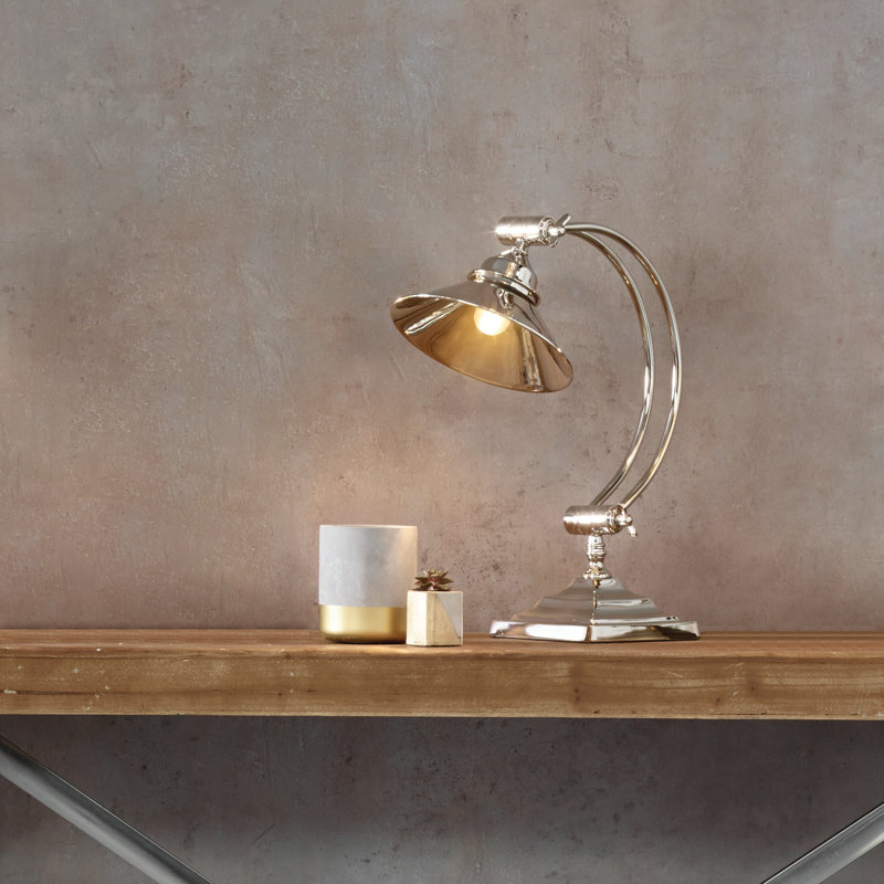 Baret Metal Desk Lamp, Chrome