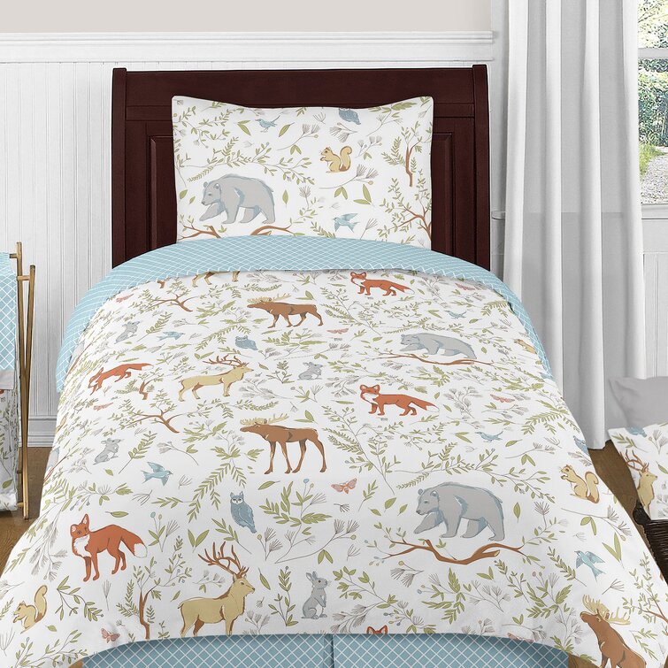 Sweet Jojo Designs Woodland Toile 3-Piece Full/Queen Comforter Set