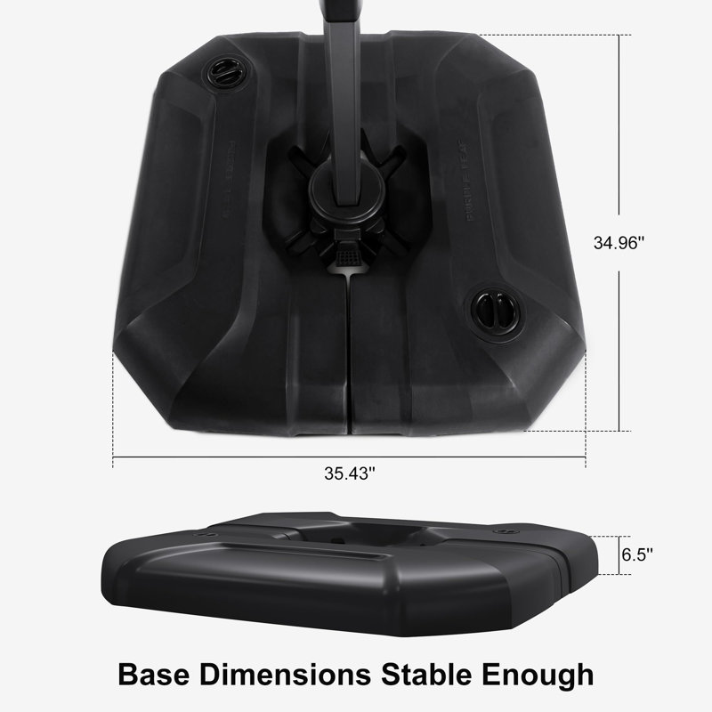 10.38kg Plastic Free Standing Umbrella Base