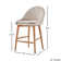 Loyd Upholstered Counter Stool with Solid Wood Frame