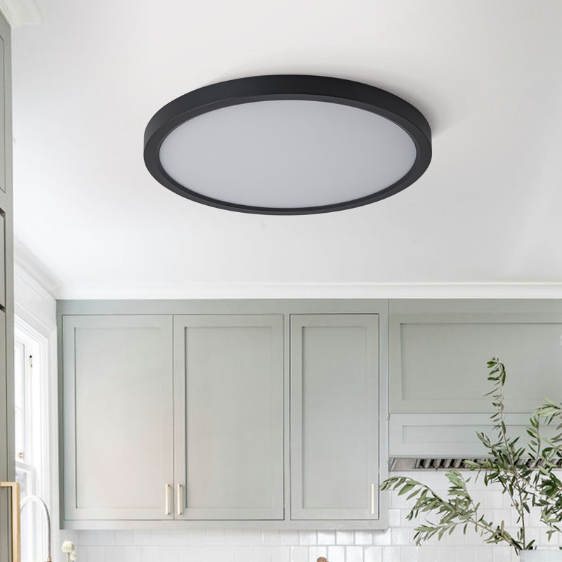 Atlas 15" LED Flush Mount Ceiling Light, 1" H x 12" W x 12" D
