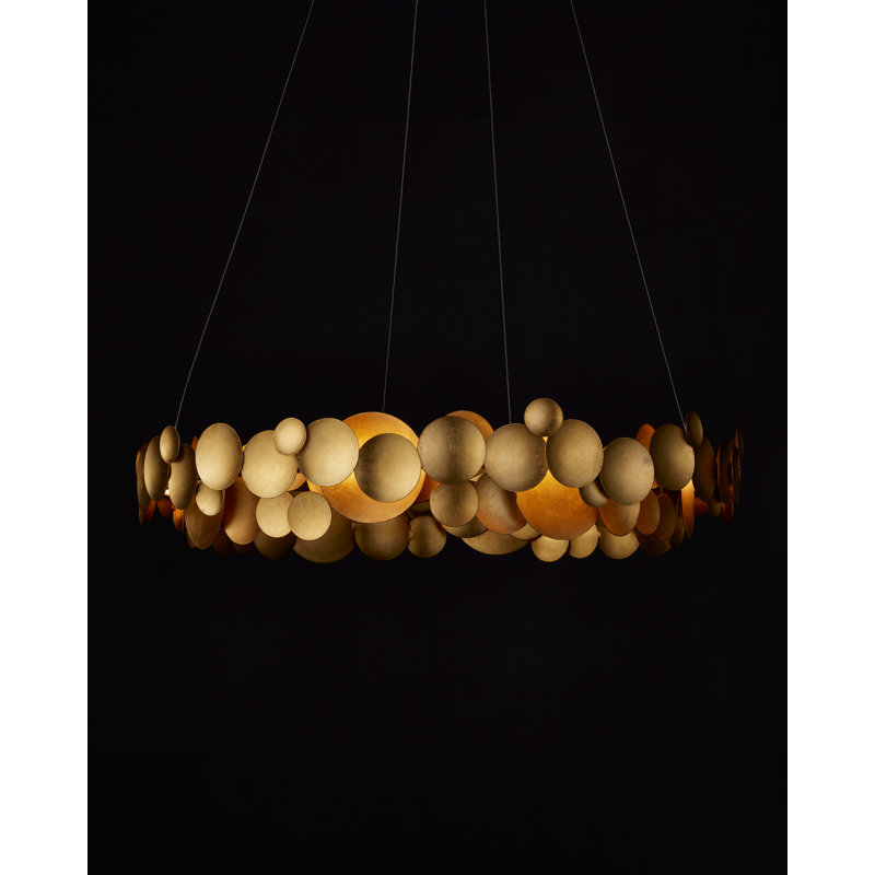 Lustre en roue de chariot à 1 lumière DEL Lavengro