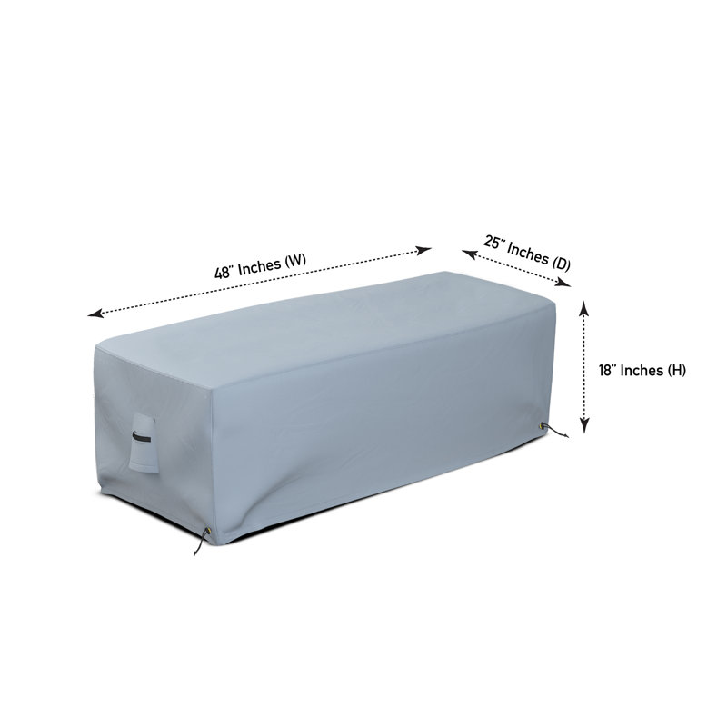 Heavy Duty Multipurpose Outdoor Rectangle Fire Pit Cover, Durable & UV Resistant Patio Waterproof Cover in Multiple Sizes Suitable For LAUREAN AEGEAN  Belle