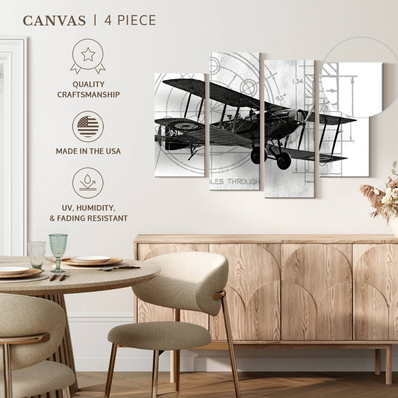 Mehar Flight Plans I, 27" H x 43" W