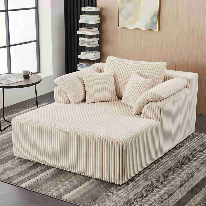 Canapés spacieux en mousse, chaise moderne surdimensionnée pour la maison, aucun assemblage requis