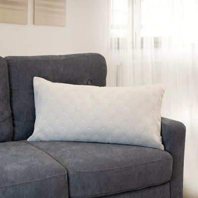 Coussin décoratif Flapper crème 14 po x 26 po