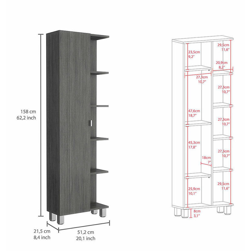 Accent Cabinet, Gray
