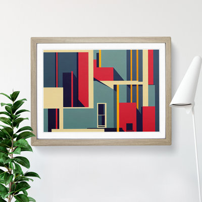 Bauhaus Architecture Vol.1 Abstract 1 Piece Single Picture Frame Wall Art