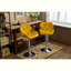Ensemble de 2 tabourets de bar comptoir en similicuir et garniture cloutée-480397650