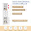 Armoire de salle de bain blanche avec 3 tiroirs et tablette réglable