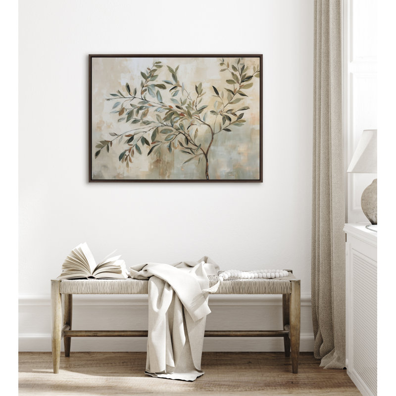 Olive Tree Abstract by The Creative Bunch Studio Framed Canvas Wall Art Print