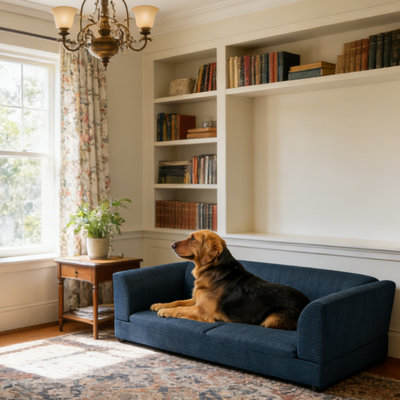 56" Elevated Dog Sofa, Pet Bed for Large/Extra Large Dog or Multiple Small Pets