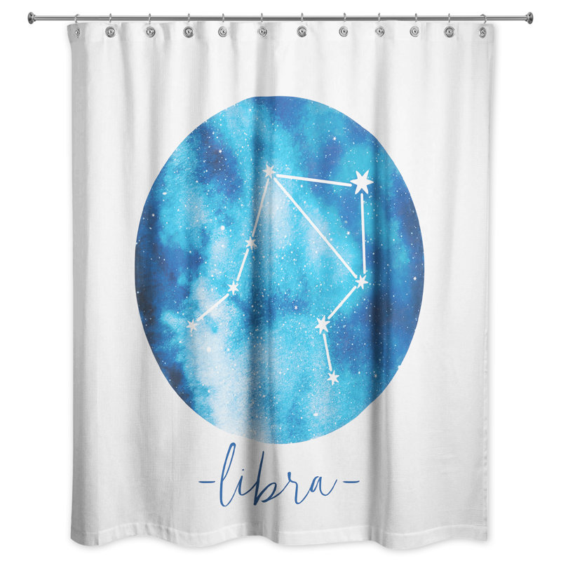 Dulin Libra Zodiac Constellation Shower Curtain