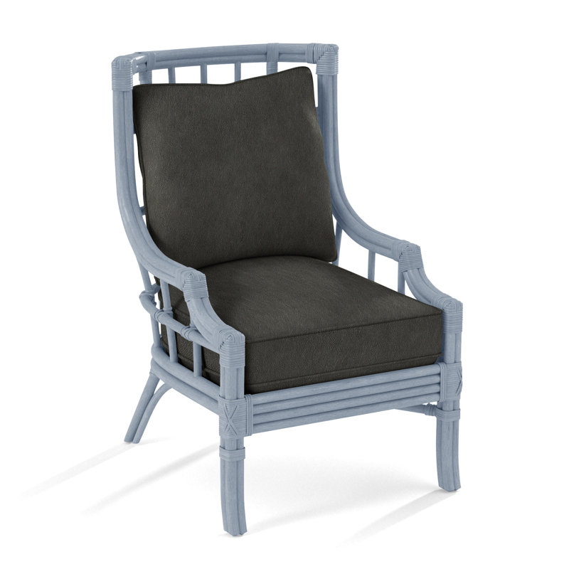 Seville Armchair, Light Blue Performance Fabric; 0851-55, Sea Glass