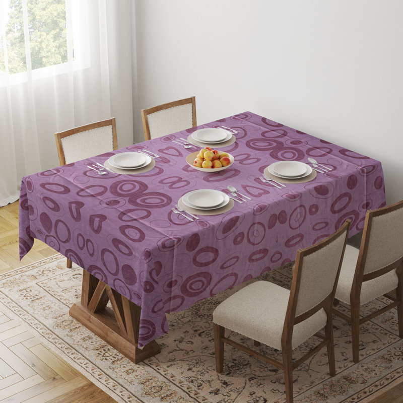Premium Tablecloth (55 x 71 inches), 65% Cotton / 35% Polyester, Easy Clean | Machine Washable, Tumble Dryer Safe, Ironable | Perfect for Dining Room, Parties & Special Occasions, Stylish & Durable Design