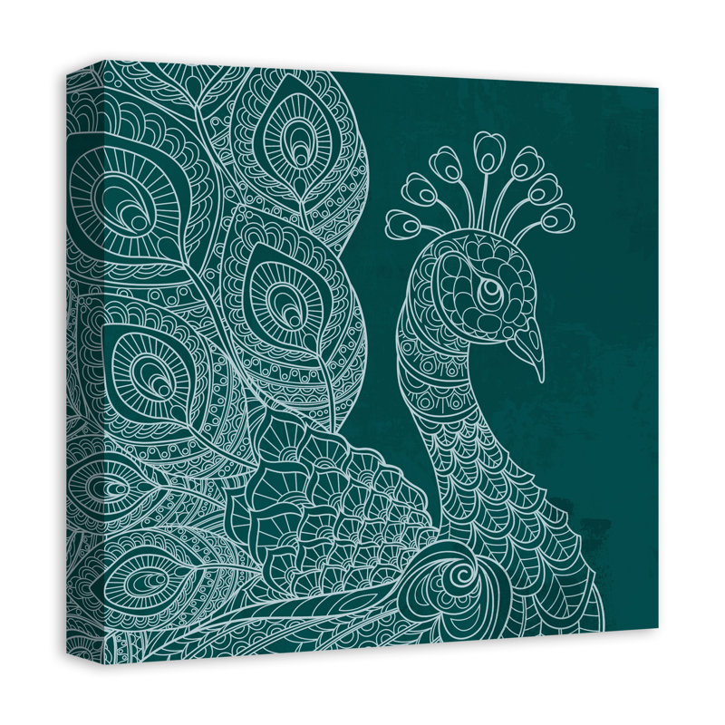 " Line Pattern Peacock 2 "