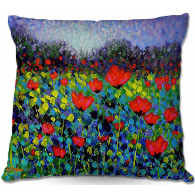 Couch Poppy Vista I Throw Pillow
