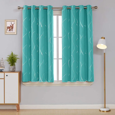 Kellda Thermal Room Darkening Polyester Curtain Panels 