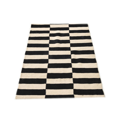 Otero Black and White Rug