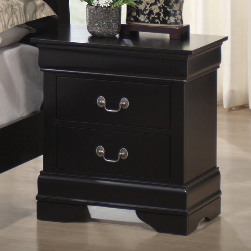 Georgett 22'' W Nightstand, Black