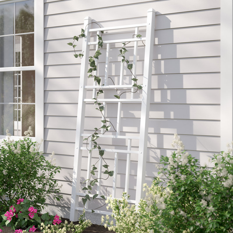 Wellington 28"x75" Vinyl Garden Trellis, White
