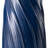24.75"H Cobalt Blue Twist Textured Birdbath Ceramic Outdoor Floor Fountain With Two Birds, Pump And LED Light (KD)