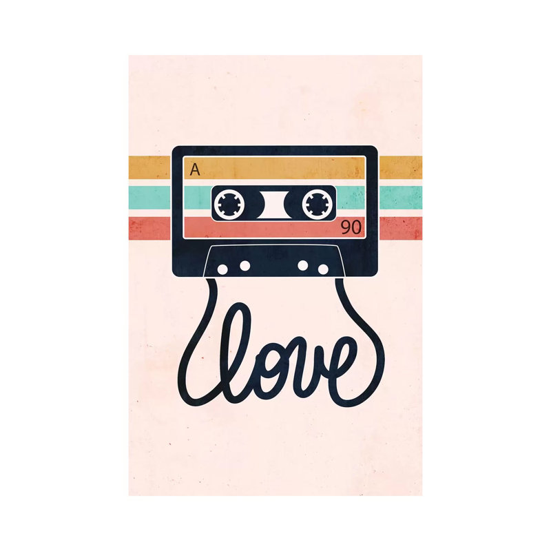 Love Songs by Emanuela Carratoni - Print on Canvas, Wrapped Canvas, 30.48cm H x 20.32cm W x 1.91cm D