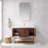 Mahon 42'' Free Standing Single Bathroom Vanity with Cultured Marble Top-551895181-551876675