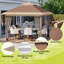 10X10 ft Instant Pop-Up Gazebo - Modern Waterproof Canopy Tent with Mosquito Netting & Sidewalls-125228826