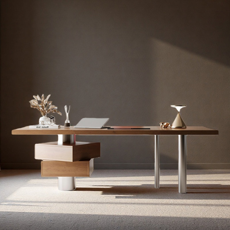 Bureau en bois massif à usage de bureau de haute qualité, H 29,53 po x l 78,74 po x P 31,5 po
