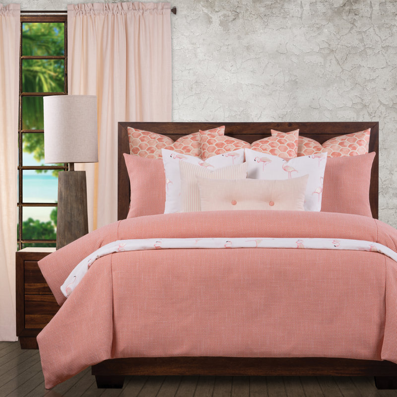 Coral Reef Polyester Baffle Box Stitch Duvet Cover & Insert, King Duvet + 10 Additional Pieces