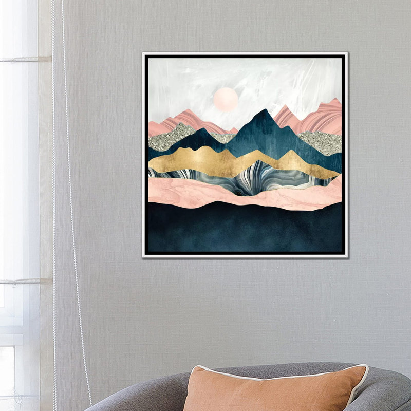 « peluchey peaks » par spacefrog designs-print, H 26 po x l 26 po x P 1,5 po, Toile blanche encadrée