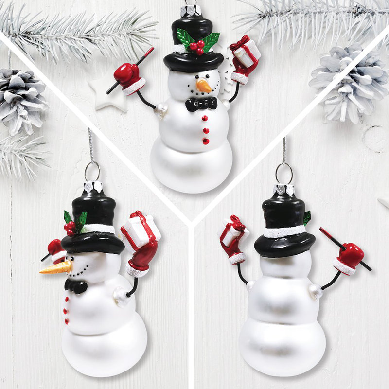 Javlyn 6'' Glass Hanging Figurine Ornament